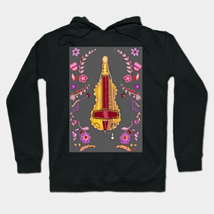 Floral Hurdy Hurdy Hoodie